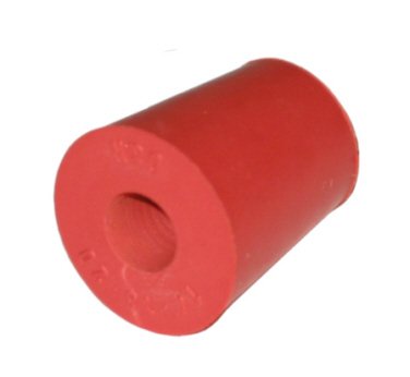 Gummistopfen für Pasteurpipette, rot, Bohrung 6,5 mm, 14/18*20 mm