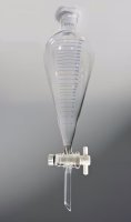 Scheidetrichter n. Squibb, grad., PTFE-küken, 500 ml