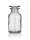 Rundschulterflasche, 1000 ml, Weithals, Klarglas mit Schliffglasstopfen
