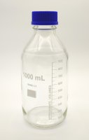 Laborflasche 1000 ml, GL 45, Boro. 3.3, blauer...