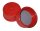 Schraubkappe rot, GL 32, PBT, bis 180°C, komplett mit Dichtung