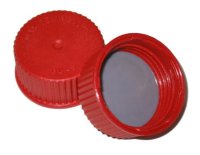 Schraubkappe rot, GL 45, PBT, bis 180°C, komplett mit...