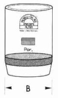 Filtertiegel, Boro. 3.3, Por. 4, 50 ml, 40 mm Ø...