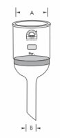 Filternutsche, Boro. 3.3, Por. 0, 1000 ml, 120*22 mm #21110