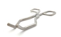 Tiegelzange, Edelstahl, doppelt gebogen, 170 mm Länge