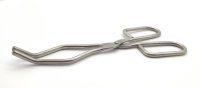 Tiegelzange, Edelstahl, doppelt gebogen, 220 mm Länge