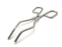 Tiegelzange, Edelstahl, doppelt gebogen, 220 mm Länge