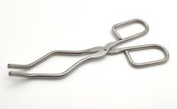 Tiegelzange, Edelstahl, doppelt gebogen, 250 mm Länge