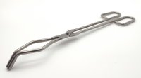 Tiegelzange, Edelstahl, doppelt gebogen, 300 mm Länge