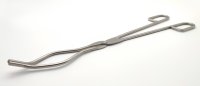 Tiegelzange, Edelstahl, doppelt gebogen, 400 mm Länge