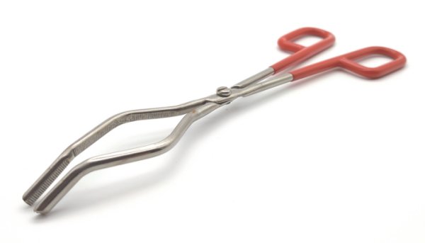 Tiegelzange mit Isoliergriff, Edelstahl, 200 mm Länge