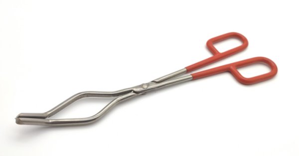 Tiegelzange mit Isoliergriff, Edelstahl, 250 mm Länge