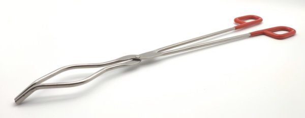 Tiegelzange mit Isoliergriff, Edelstahl, 400 mm Länge