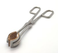 Becherzange mit Korkeinlage, Edelstahl, für Becher bis 40 mm, 220 mm Länge