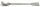 Chemikalienlöffel, rostfrei, flacher Stiel, 180 mm, 36*28 mm Blatt, 40*28 mm Löffel