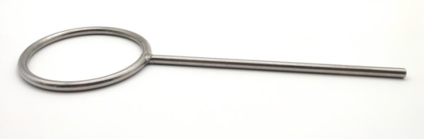 Stativring, Edelstahl, 335*8 mm Länge, 100 mm Ring-Ø, geschlossen