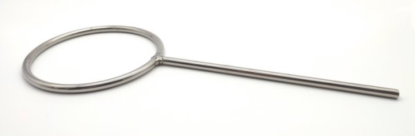 Stativring, Edelstahl, 365*8 mm Länge, 130 mm Ring-Ø, geschlossen