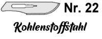 Skalpellklinge Nr. 22, für Griff Nr. 4 (Art....