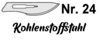 Skalpellklinge Nr. 24, für Griff Nr. 4 (Art....