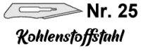 Skalpellklinge Nr. 25, für Griff Nr. 4 (Art....