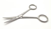 Mikroskopierschere, rostfrei, gebogen, Y-Form, 110 mm