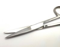 Verbandschere, rostfrei, spitz-spitz, 130 mm