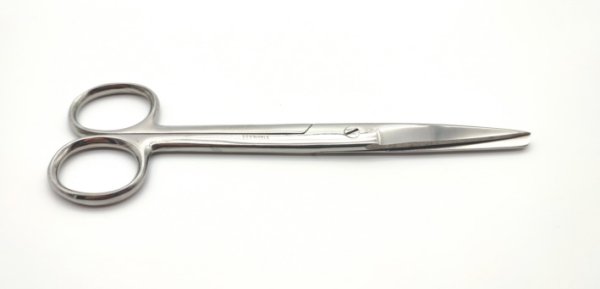 Verbandschere, rostfrei, spitz-stumpf, 130 mm