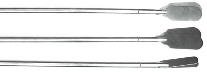 Flaschenrührer, Edelstahl, 2*60 mm Rührfläche, 300*6 mm Stab