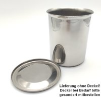 Becher mit Ausguß, Edelstahl, 1000 ml, 100*130 mm...