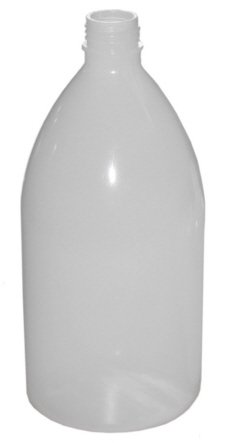 Enghalsflasche PE, weich, naturfarben, 1000 ml, GL 28