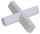 Kreuzmagnetrührstab, Teflonüberzug, weiß, 19x19x9 mm