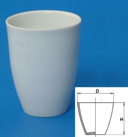 Porzellantiegel, hohe Form 50 ml, 45*56 mm Ø*H, #3/45
