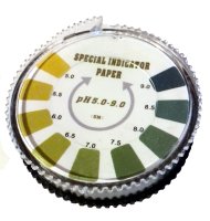 PH-Indikatorpapier pH 5-9:0,5; 5 m Rolle mit Skala