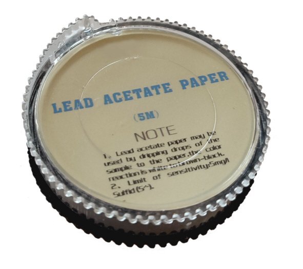Bleiacetat-Papier; 5 m Rolle