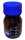 Laborflasche, Braunglas, Boro. 3.3, blauer Schraubverschluß, Ausgießring, 100 ml, GL 45