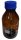 Laborflasche, Braunglas, Boro. 3.3, blauer Schraubverschluß, Ausgießring, 500 ml, GL 45