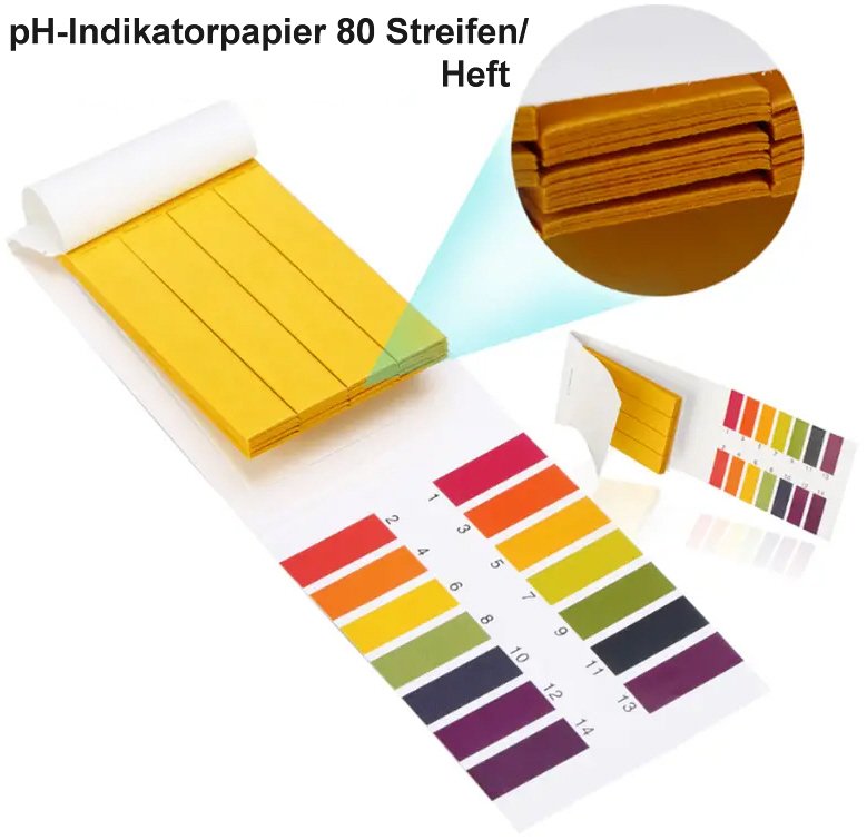 Microflorana PH-Indikatorpapier – 1 Heftchen Mit 100 Streifen, PH 5,6–8,0, Für Urin & Speichel, Einfache Messung