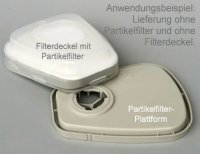 Partikelfilter-Plattform für 3M Masken #603, 1...