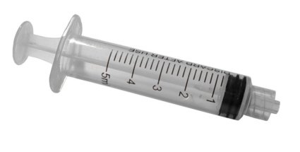 Einwegspritzen 5 ml, 3 tlg., Luer-Lock, unsteril, Bulkware 4000 St./Pack