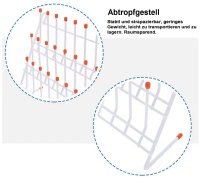 SIKKO 24 Abtropfgestell aus Draht 31x30x11,5 cm BxHxT