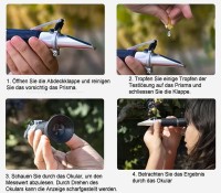 Hand-Refraktometer für Alkohol 0 ~ 25%; 0~40% Brix, ATC, SET