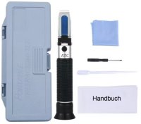 Hand-Refraktometer für Honig 3-in-1; 58-150 Brix-Skala, mit ATC, SET