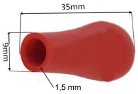 Pipettenhütchen/Pipettensauger, Gummi, rot, 100 St./Pack