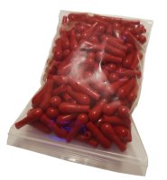 Pipettenhütchen/Pipettensauger, Gummi, rot, 100 St./Pack