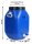 25 Liter HDPE-Faß mit Deckel, Griffen und Auslaufhahn, blau, 28x25x47 cm