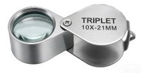 TRIPLET Einschlaglupe 10x-21 mm, faltbar, mit Etui