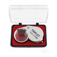 TRIPLET Einschlaglupe 10x-21 mm, faltbar, mit Etui