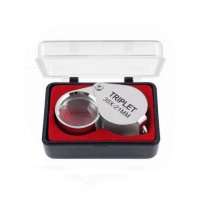 TRIPLET Einschlaglupe 30x-21 mm, faltbar, mit Etui