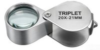 TRIPLET Einschlaglupe 20x-21 mm, faltbar, mit Etui