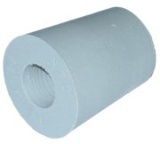 Gummistopfen für Gärröhrchen Art.Nr. 215001; grau, Bohrung 7,5 mm, 14/18*20 mm